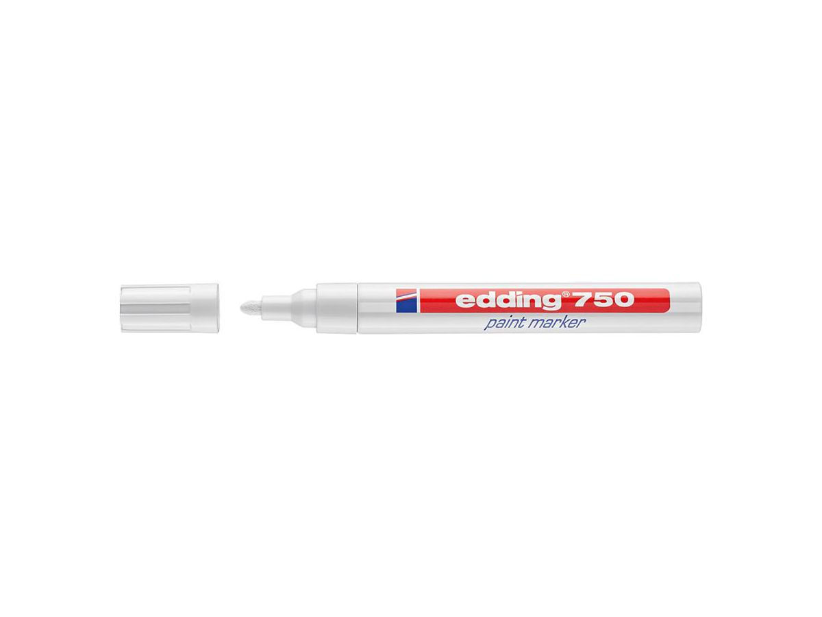 Märkpenna Lackmarker 751 vit, rundspets 2-4mm