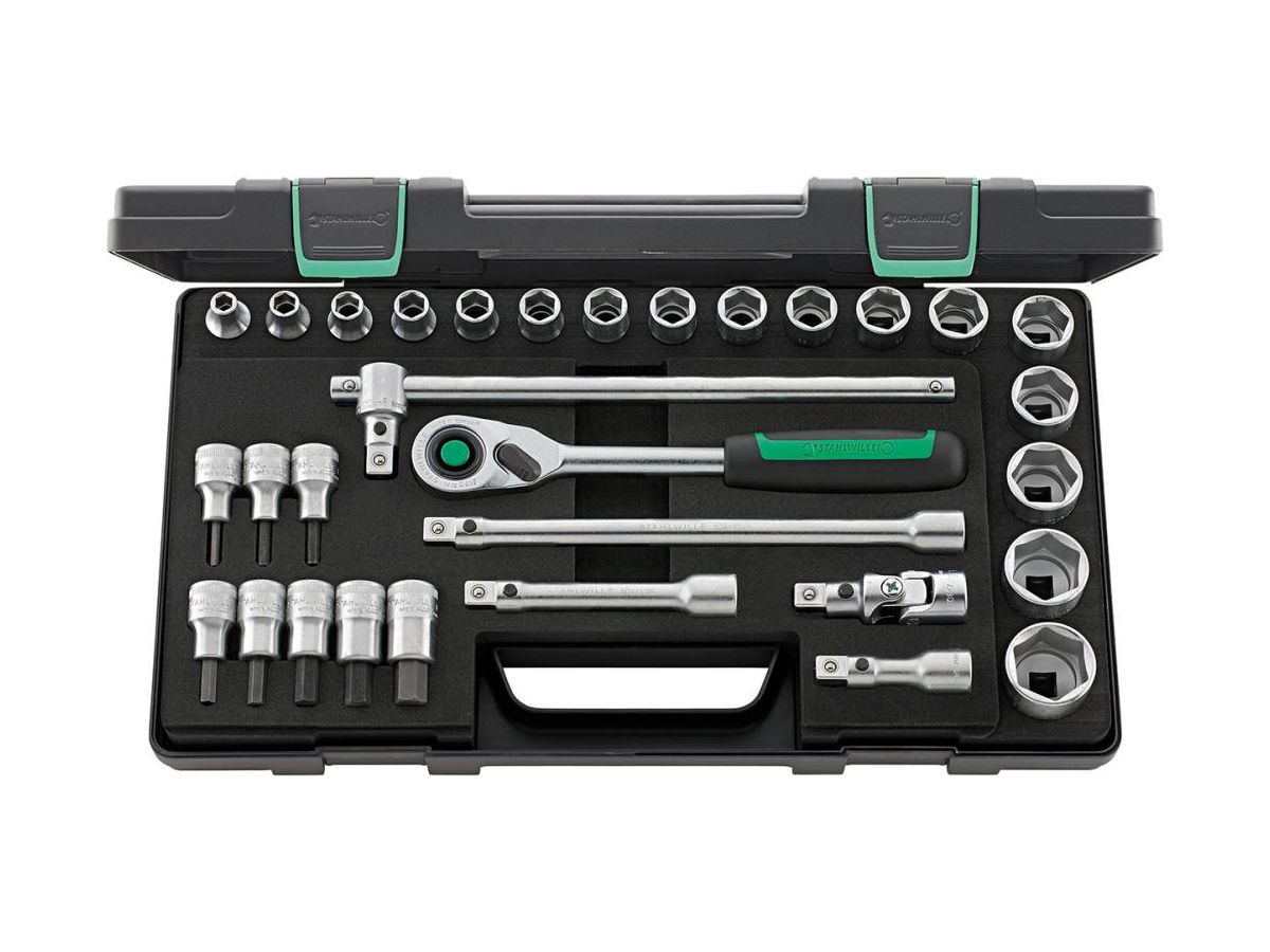 Hylsnyckelsats 1/2" Nr. 52/54/25/6QR 31-delar