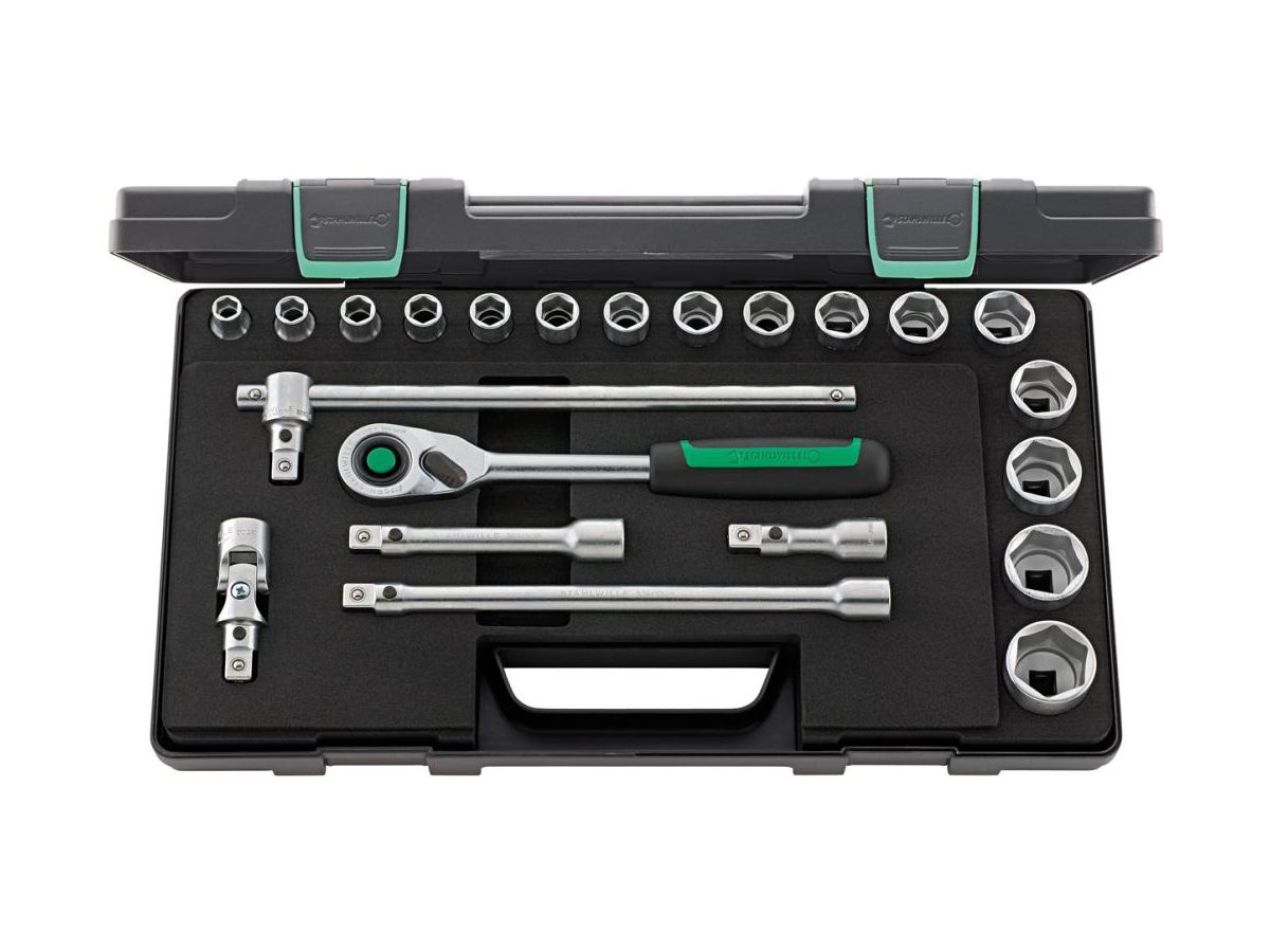 Hylsnyckelsats 1/2" Nr. 52/16/6QR KN 22-delar