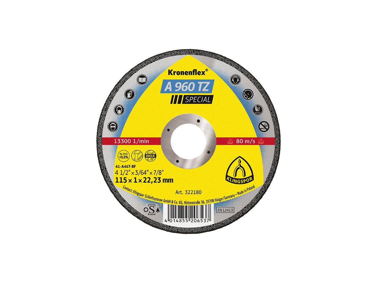 Kapskiva A960 TZ 115x1,0x22mm 25 (25st)