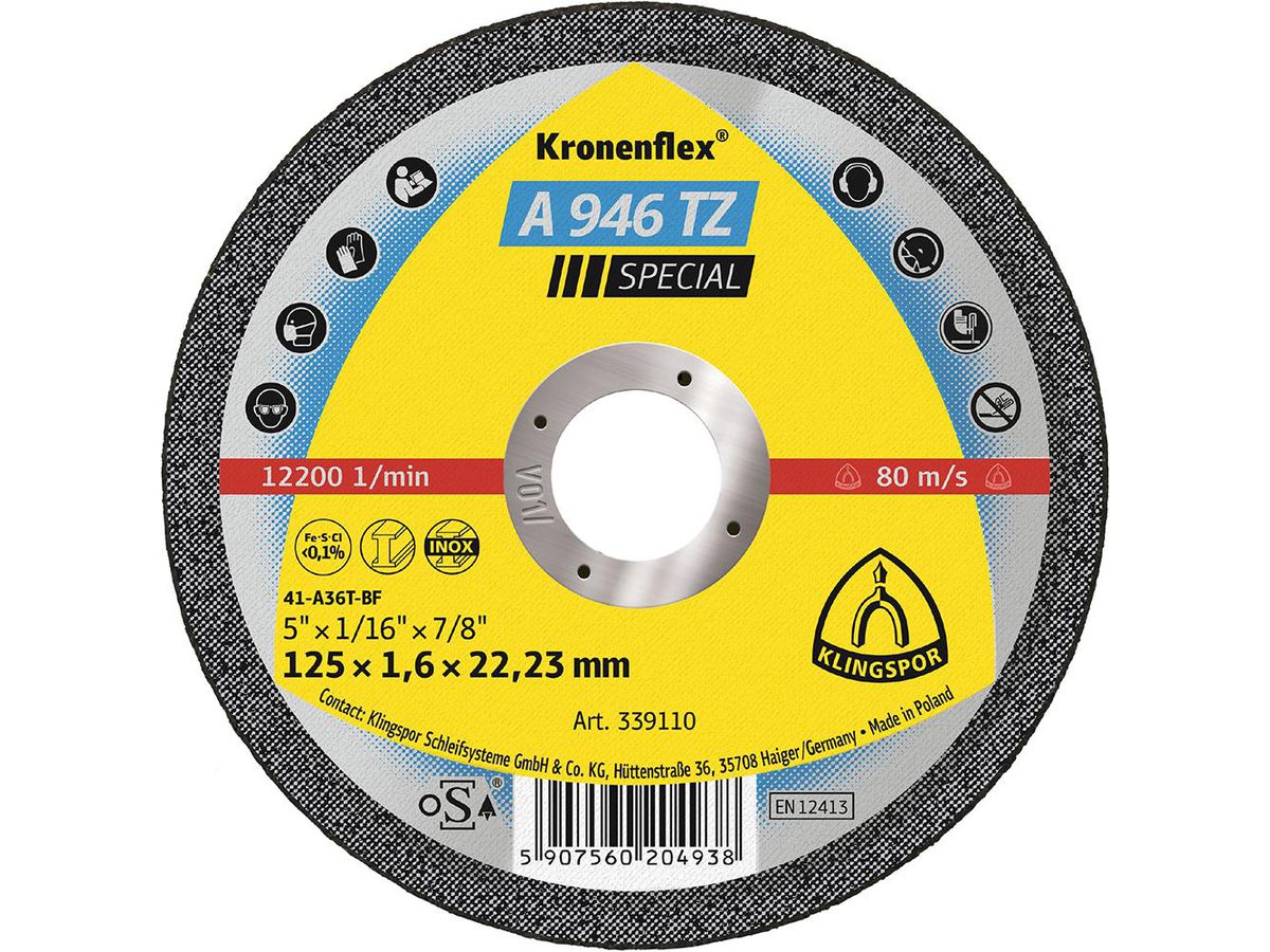 Kapskiva A946 TZ 115x1,6x22mm (25st)