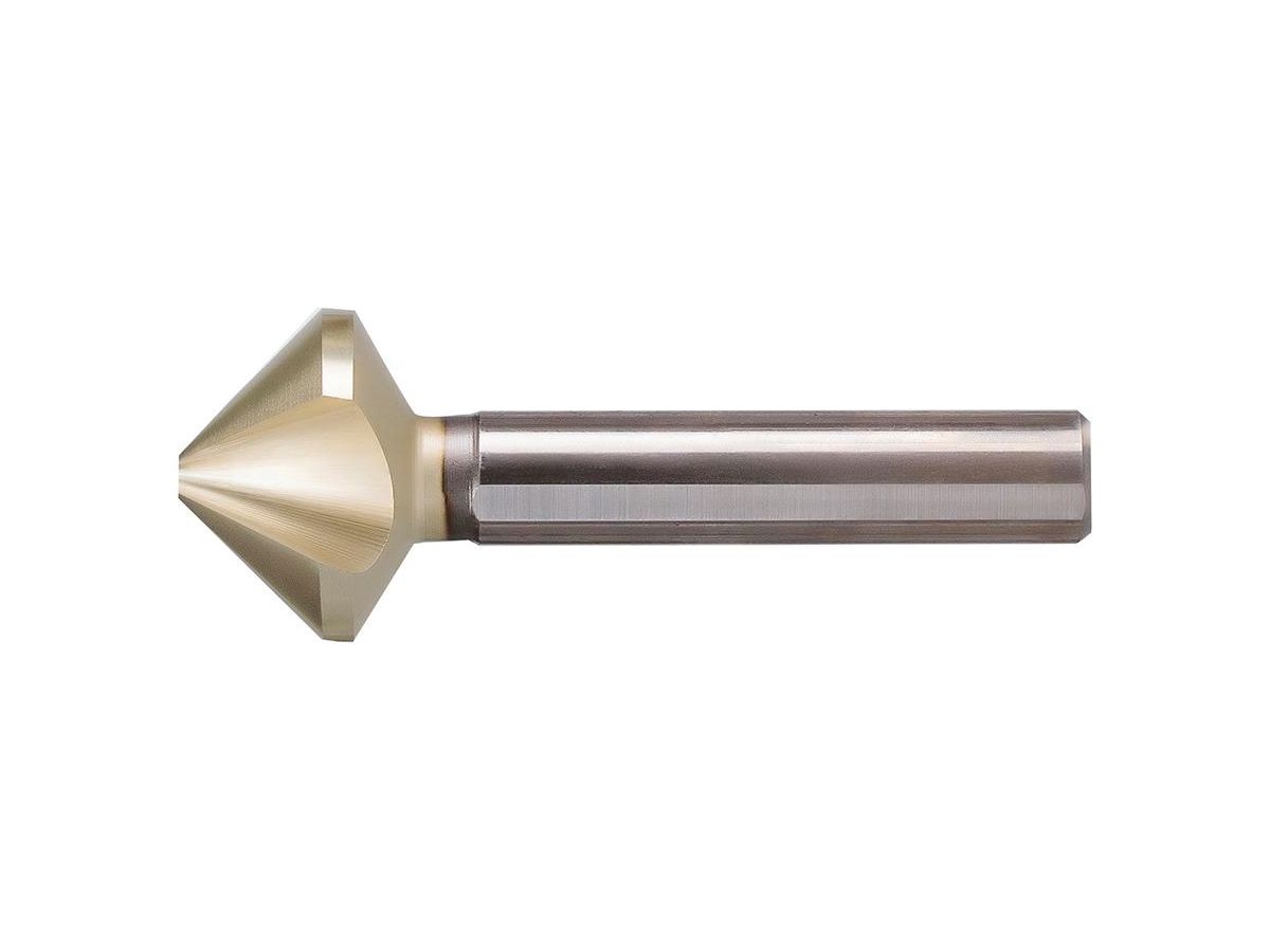 Konisk försänkare oregelb. skär HSS ZrN 90° 19,00mm, 3KS