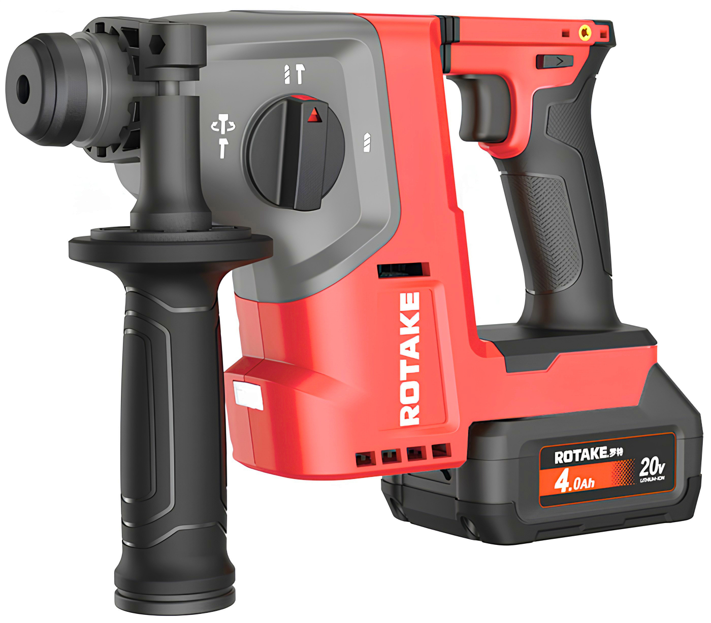 ROTAKE 20V Borrhammare H1 SDS-Plus 22mm med batteri och laddare