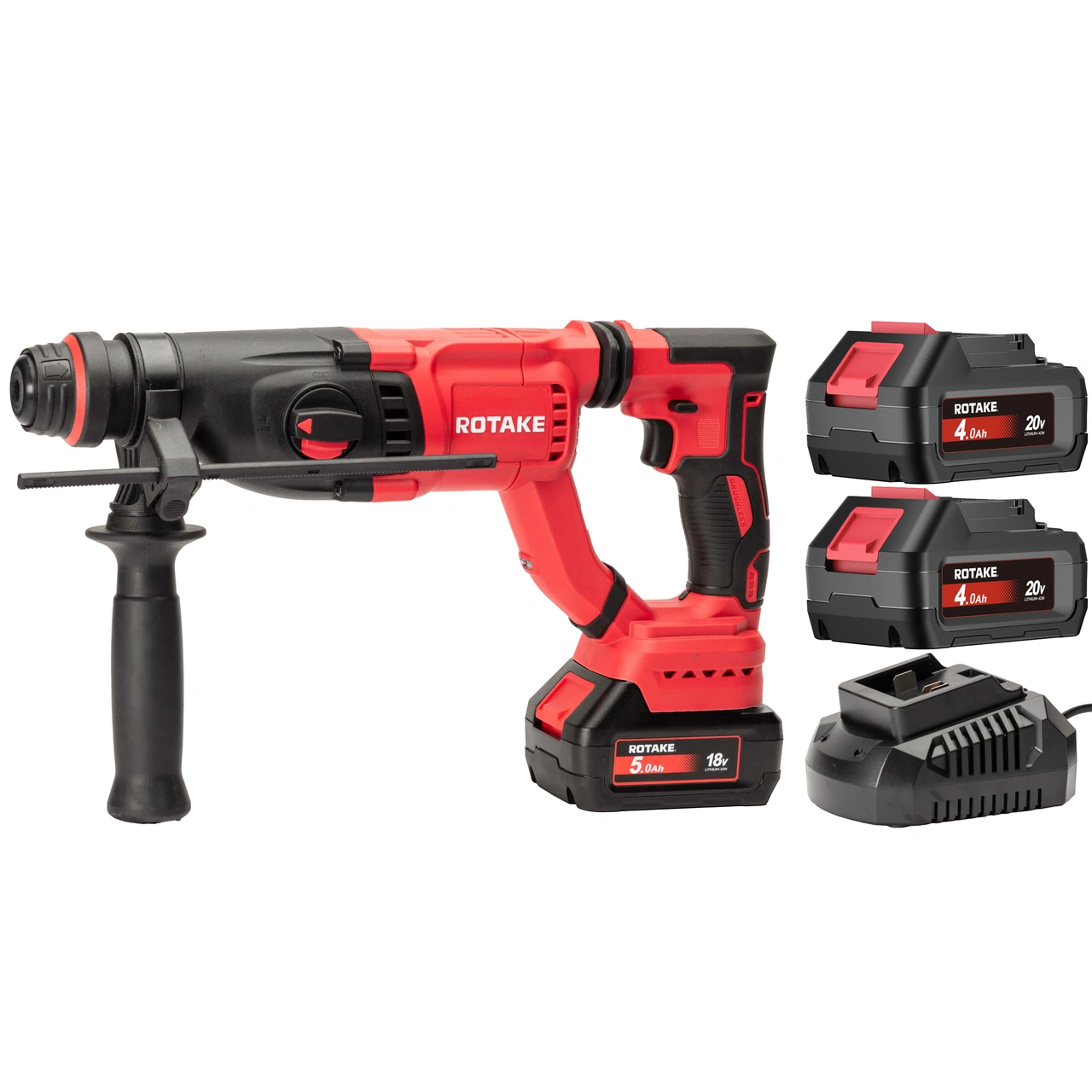 ROTAKE 20V Borrhammare 8903 SDS-Plus 28mm med batteri och laddare
