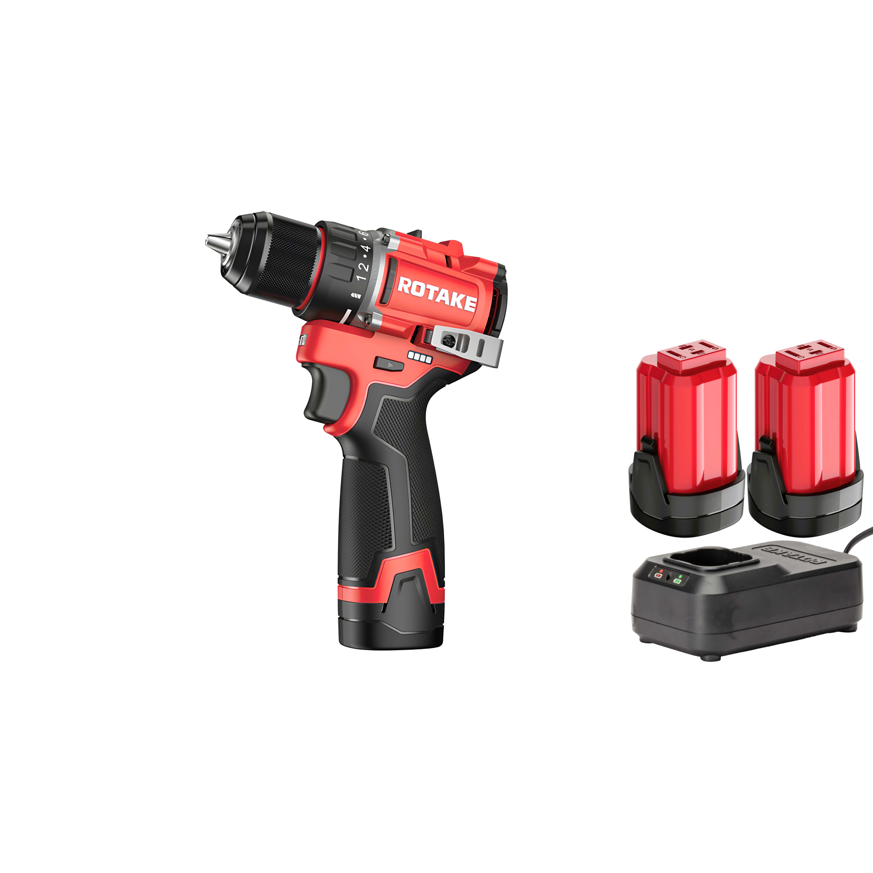ROTAKE 16V Borrskruvdragare D11 Compact 1/2" 13mm 60Nm med batteri och laddare