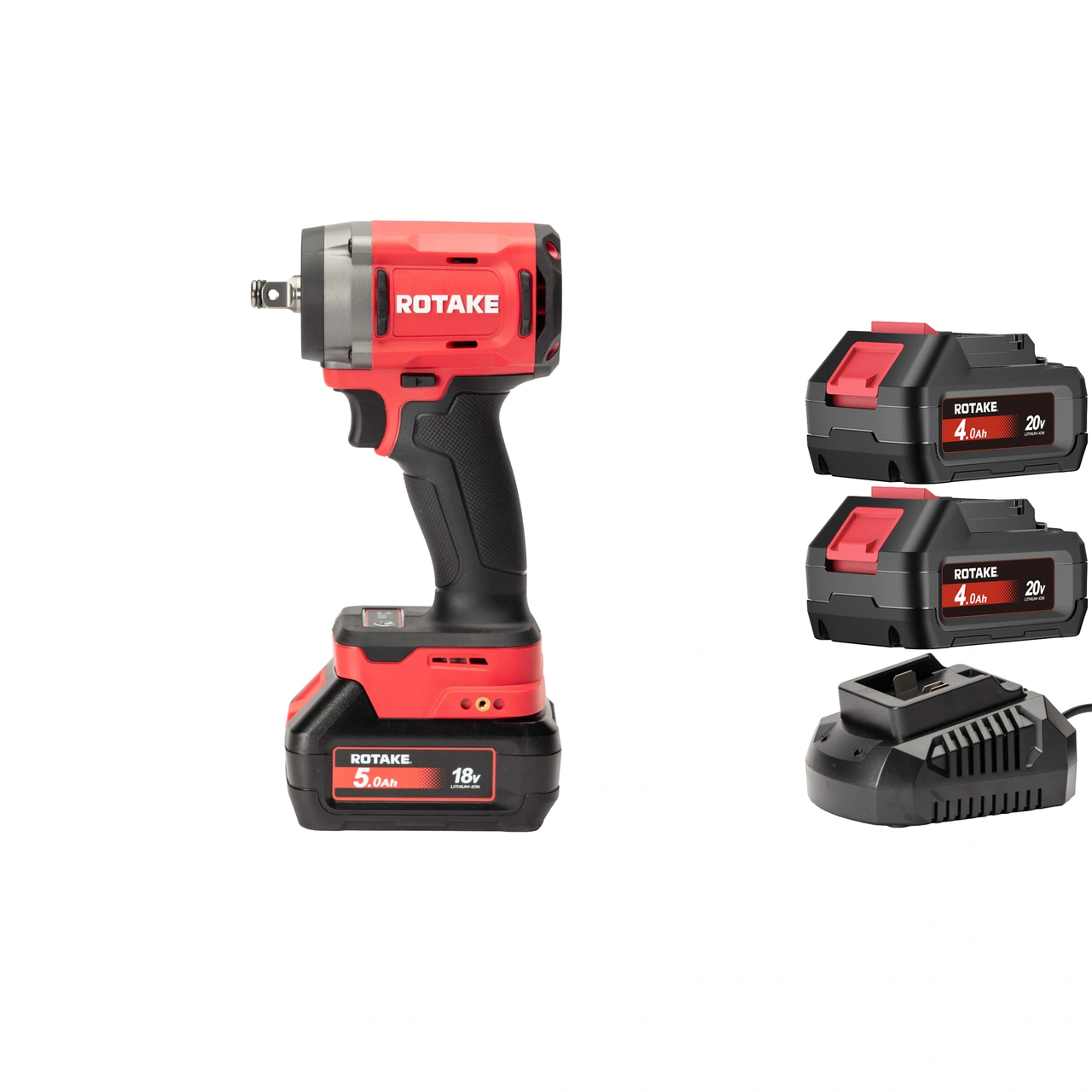 ROTAKE 20V Mutterdragare T1 Compact 1/2" 780Nm med batteri och laddare