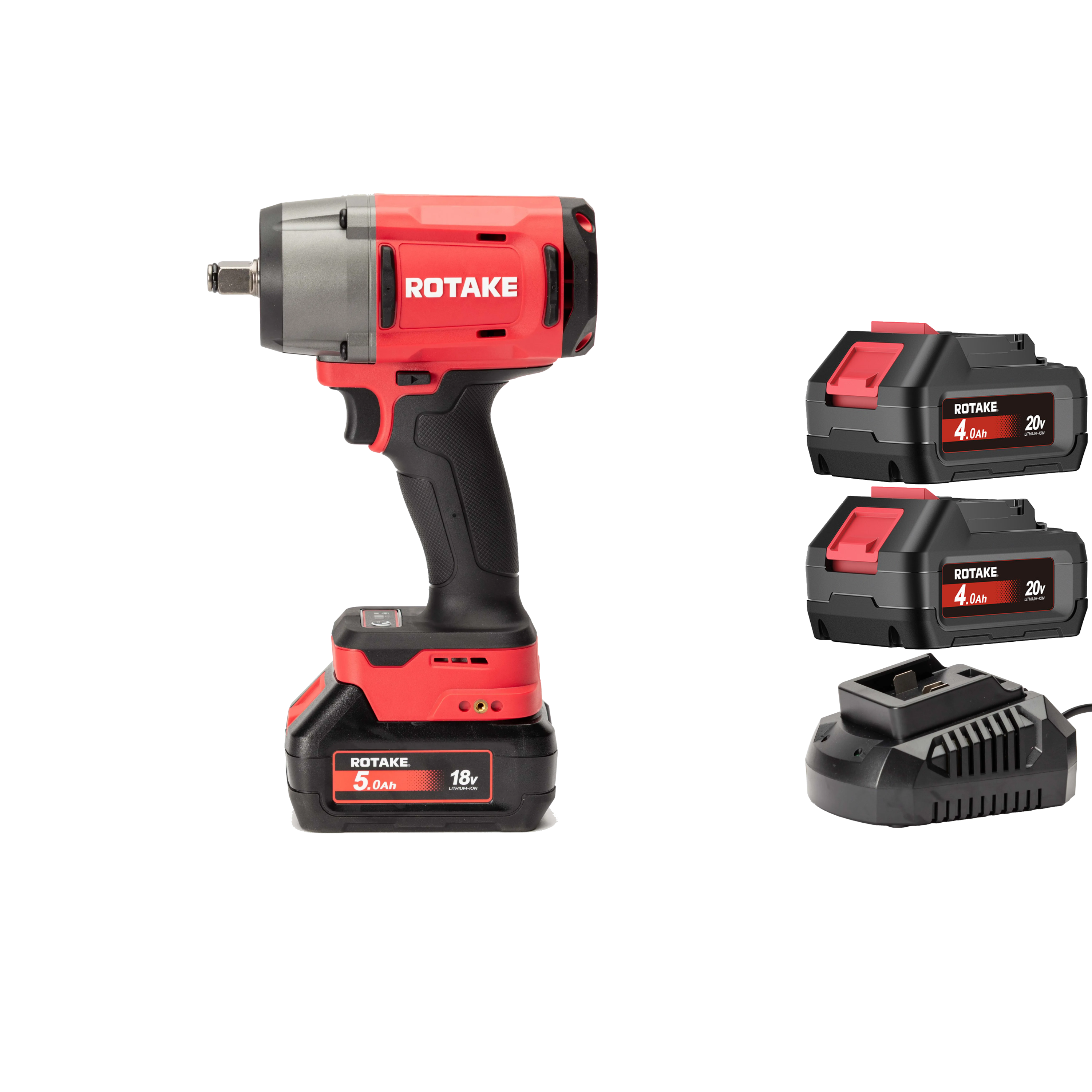ROTAKE 20V Mutterdragare T2 Medium Torque 1/2" 1180Nm med batteri och laddare