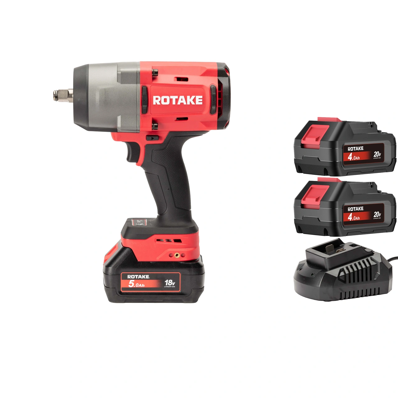 ROTAKE 20V Mutterdragare T3 High Torque 1/2" 1880Nm med batteri och laddare