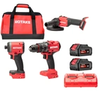 ROTAKE Verktygspaket 20V - S1, D2H, G1-125, 2x4Ah batteri, dubbel laddare