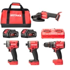 ROTAKE Verktygspaket 20V - T1, S1, D2H, G1-125, 2x4Ah batteri, dubbel laddare