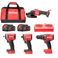 ROTAKE Verktygspaket 20V - T1, S1, D2H, G1-125, 2x4Ah batteri, dubbel laddare
