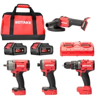 ROTAKE Verktygspaket 20V - T2, S1, D2H, G1-125, 2x4Ah batteri, dubbel laddare