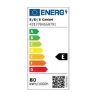 Arbetslampa LED 80W 6400lm, dimmbar, USB +230V uttag, IP54