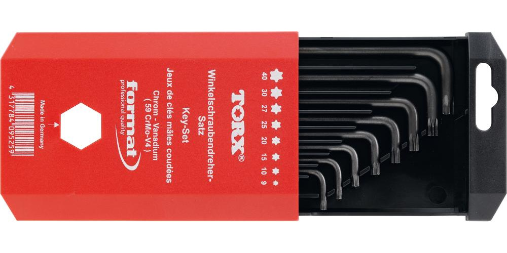 Torxnyckelsats 8-delar T9-T40