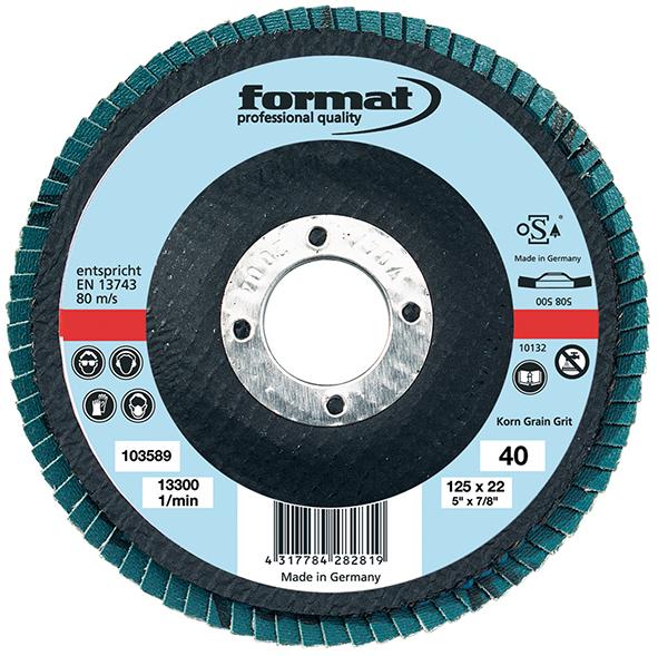 Lamellrondell, Konvex 6°, Zirkon, RF, 125mm