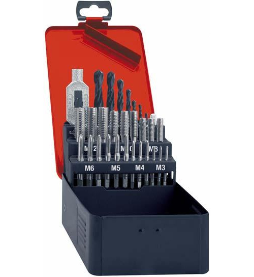 Handgängtappsats DIN 352 HSS M3-12 29-delar
