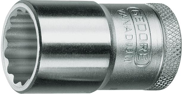 Hylsa 1/2" Nr. D19 tum 12-kant