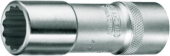 Hylsa 1/2" Lång Nr. D19L 12-kant