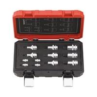 Hylssats 1/4" - 1/2" Insex 10-delar 3-17mm