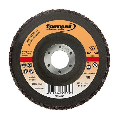 Lamellrondell, Konvex 12°, Zirkon, 125mm K40