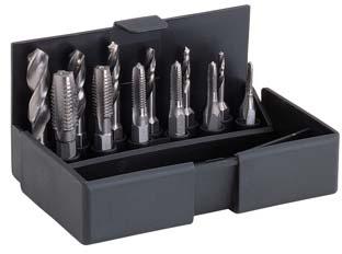 Gängtapp & borrsats 1/4" sexkantsfäste M3-M10