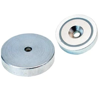 Neodym Magnet med fs skruvhål 16x4,5mm
