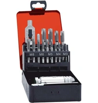 Handgängtappsats DIN 352 HSS M3-12 16-delar