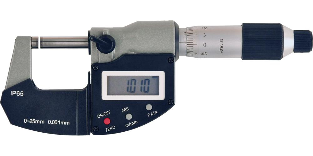 Digital bygelmikrometer 0,001 IP65