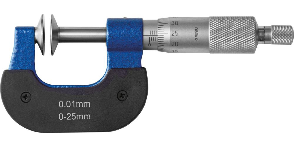 Bygelmikrometer med tallriksmätyta