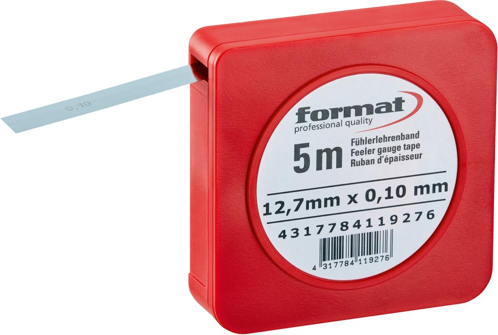 Tolkstål 0,01mm rostfritt 5m