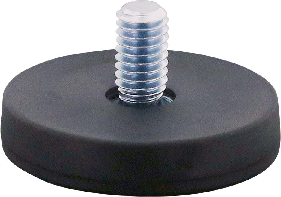 Neodymmagnet Ø22mm med pinnskruv M4, gummi