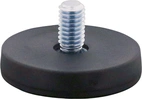 Neodymmagnet Ø22mm med pinnskruv M4, gummi