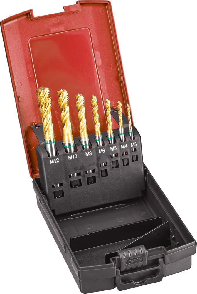 Maskingängtappsats HSSE UNI BH GT TiN M3-M12