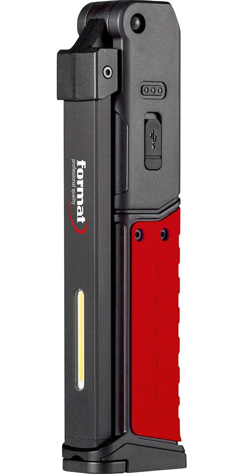 Handlampa m. vikbar Led 120-800lm IP65, trådlösladdning
