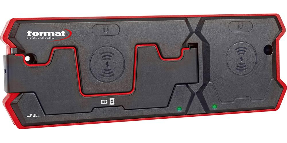 Laddplatta för 2 lampor m. trådlösladdning 18W Stl. 290x100x28mm IP20