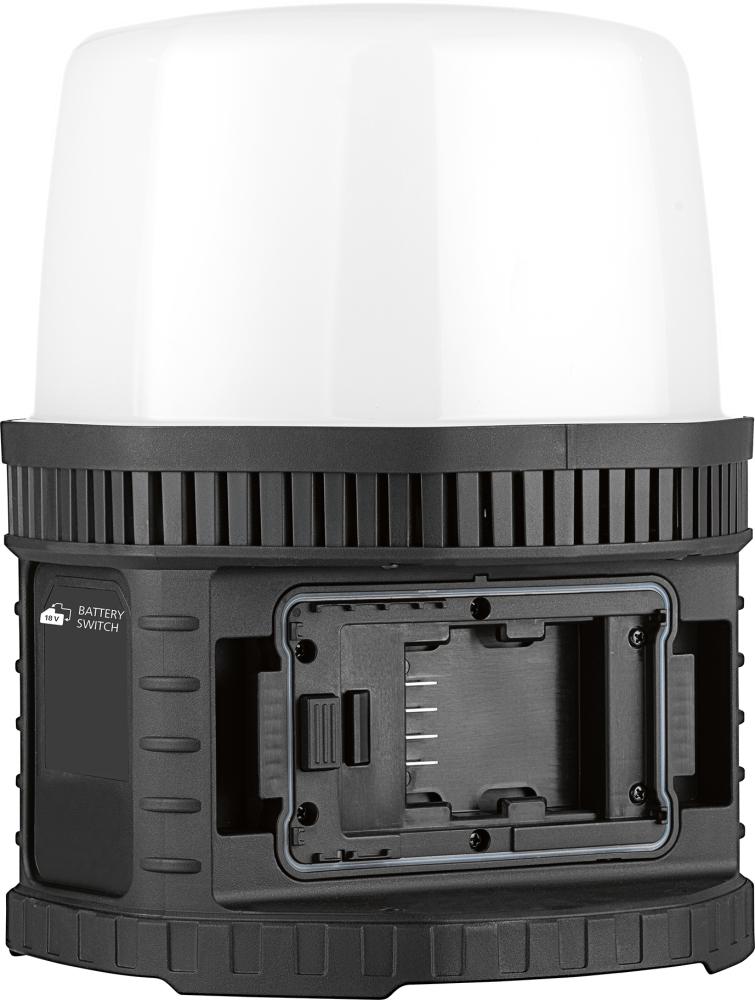 Arbetsbelysning LED 1200-10000lm, ställbar färgtemperatur 2700-6500K, inkl. 5 batteriadaptrar