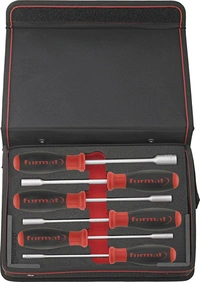 Hylsskruvmejselsats 7-delar 5-13mm i fodral