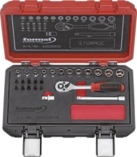 Hylsnyckelsats 1/4" 25 delar