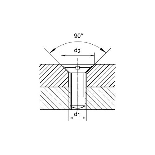 Stegborr DIN 8374 HSS 90° GH M10