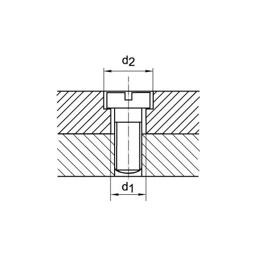 Stegborr DIN 8376 HSS 180° GH