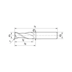 Torusfräs HM 3/0,3mm Z2 M HA TA-C