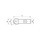 Hörnradiefräs DIN 6518-B HSSE 1,0mm