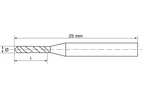 Microborr DIN 1899A HSSE 0,10mm, (10 st)