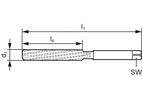 Handbrotsch DIN 206B HSS 10,0mm