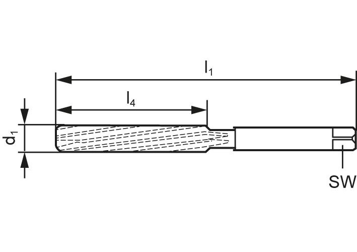 Handbrotsch DIN 206B HSS