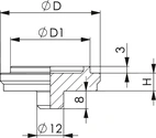 Centreringsplatta DIN 6442