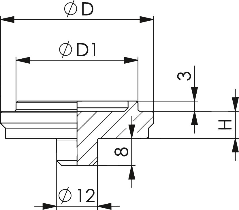 Centreringsplatta DIN 6442