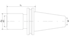 Snabbgängchuck JISB DIN 6339A EX M14-33 BT40