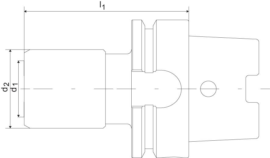 Snabbgängchuck DIN 69893A HSK63 EX M14-33