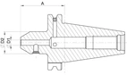 Weldonhållare DIN 69871AD GT SK40 10mm/ 50mm